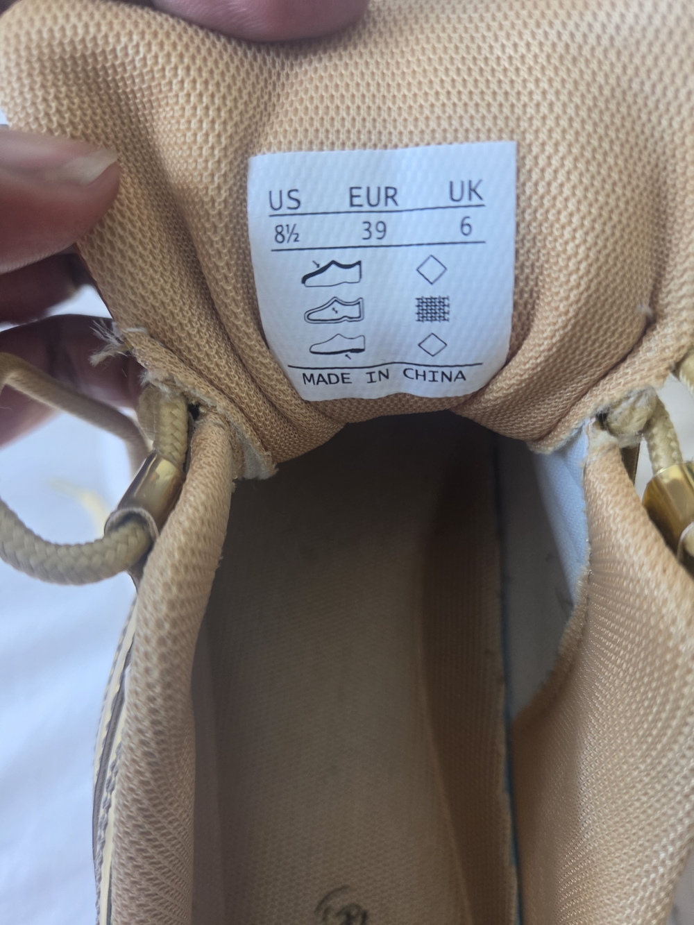 Women's Metallic Gold Platform Sneakers - Picture 6 of 6